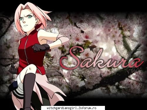 sakura este o kunoici ,si este cea ai desteapta din grupul  celor 3 ninja din care face parte!